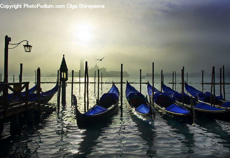 Boat, Gondola, Watercraft, Dock, Landing, Pier