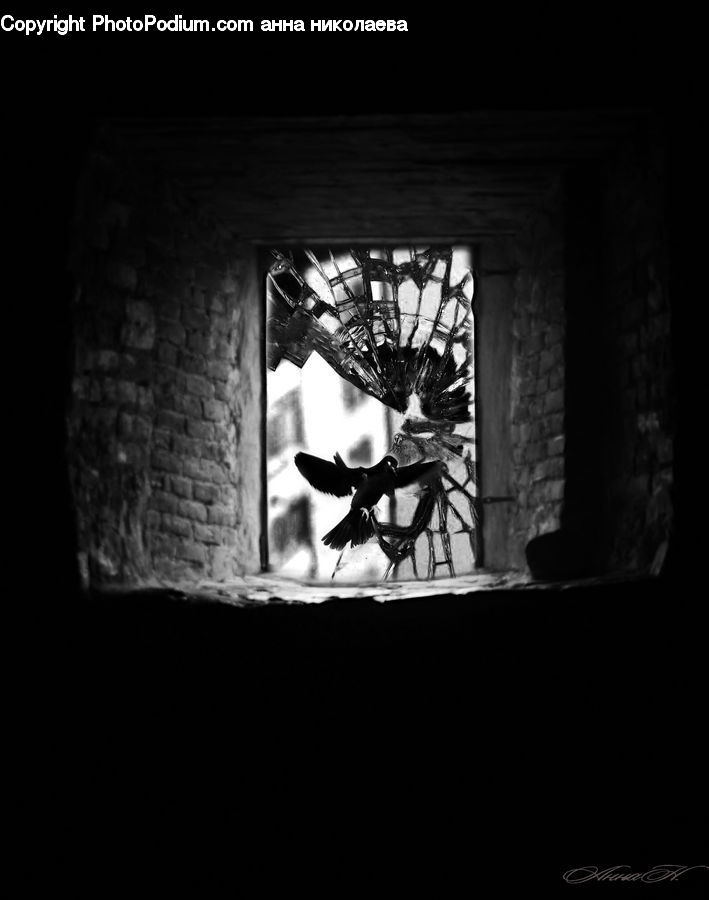 Crypt, Dungeon, Fireplace, Hearth, Hole, Silhouette, Cinema
