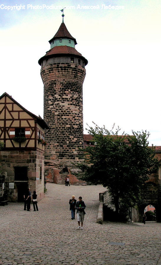 People, Person, Human, Brick, Architecture, Tower, Castle