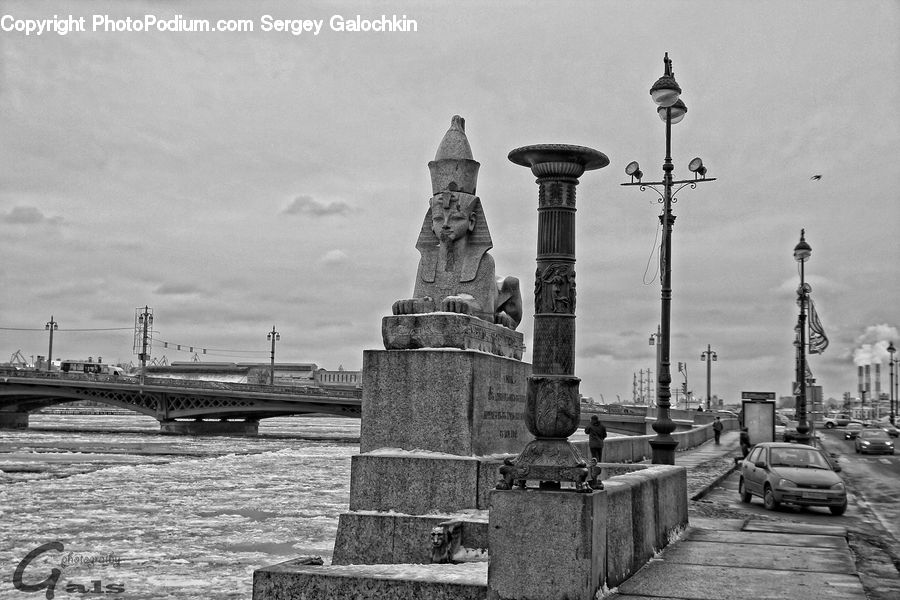 Bridge, Art, Sculpture, Statue, Dock, Pier, Landing