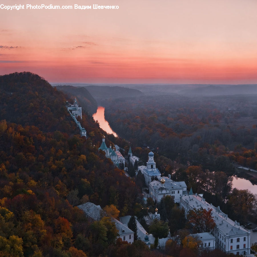 Architecture, Castle, Fort, Canyon, Outdoors, Valley, Dawn
