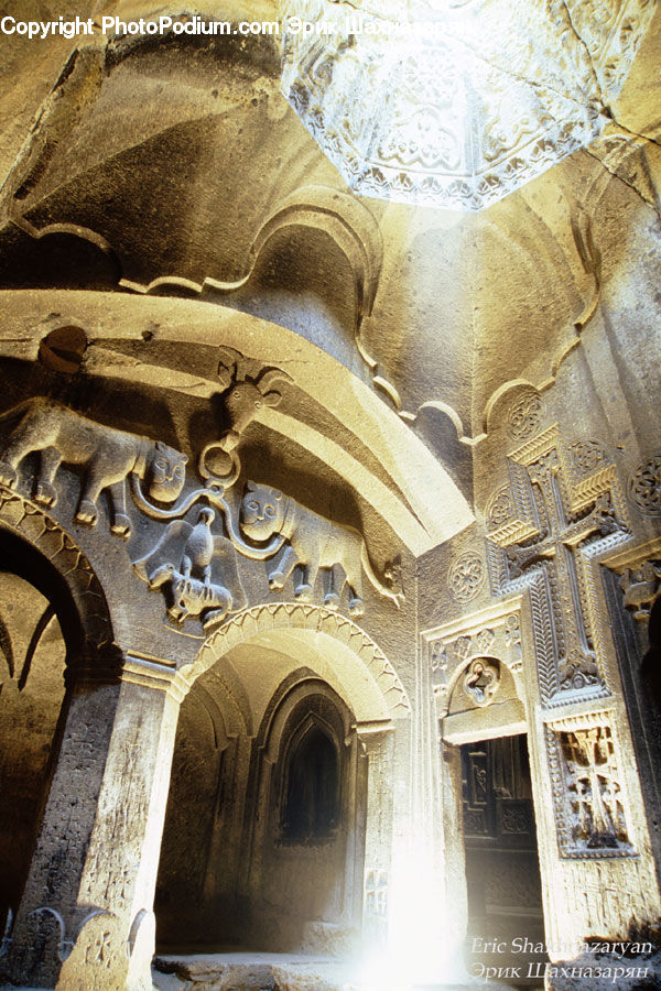 Architecture, Arabesque Pattern, Column, Pillar, Building, Crypt, Dome