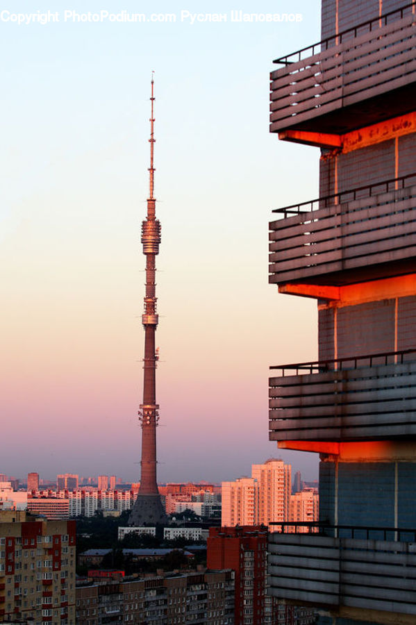 City, Downtown, Architecture, Tower, Brick, Metropolis, Urban