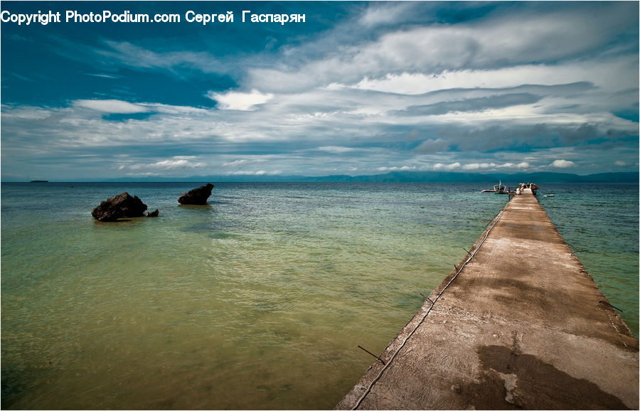 Coast, Outdoors, Sea, Water, Beach, Dock, Landing