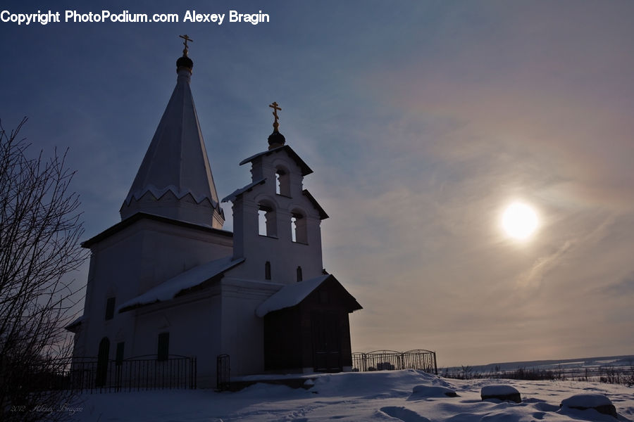 Architecture, Bell Tower, Clock Tower, Tower, Church, Worship, Ice