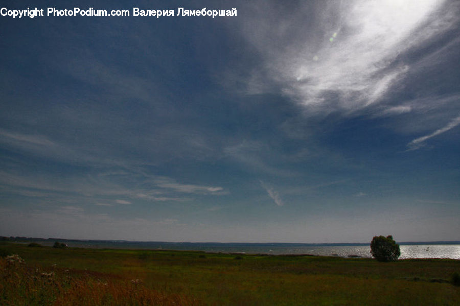 Field, Grass, Grassland, Land, Outdoors, Horizon, Sky