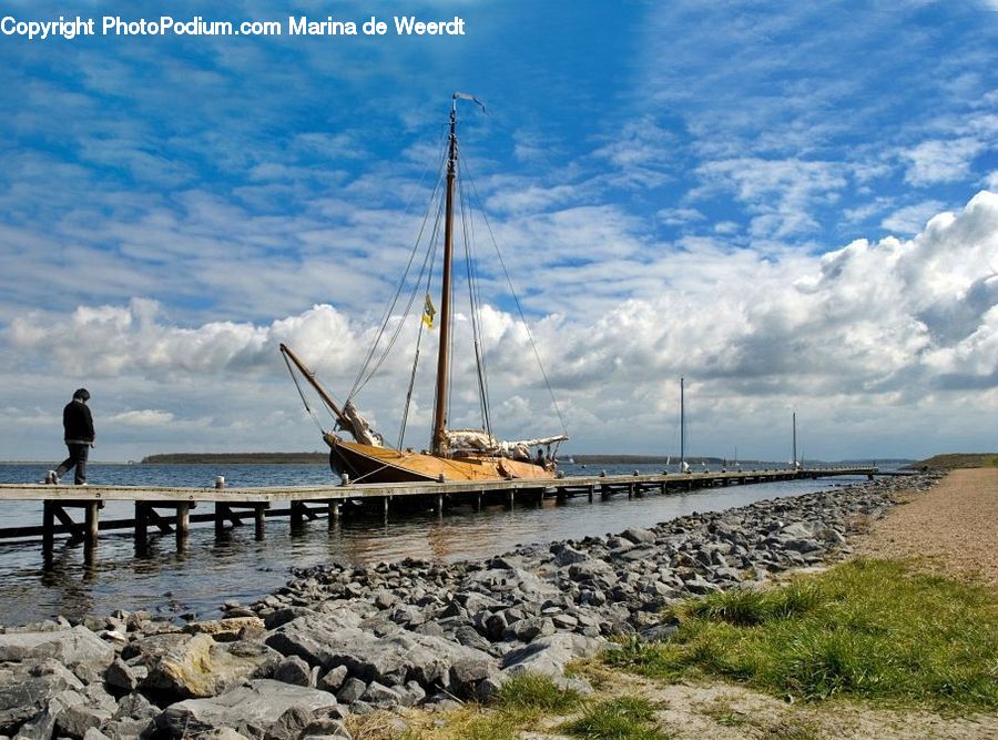 Boat, Yacht, Coast, Outdoors, Sea, Water, Dock