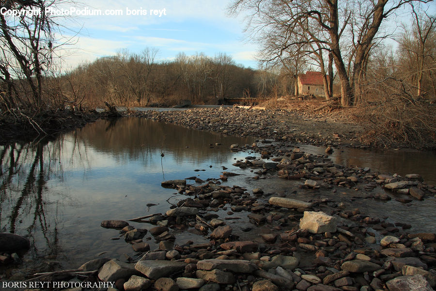 Creek, Outdoors, River, Water, Coast, Sea, Rock