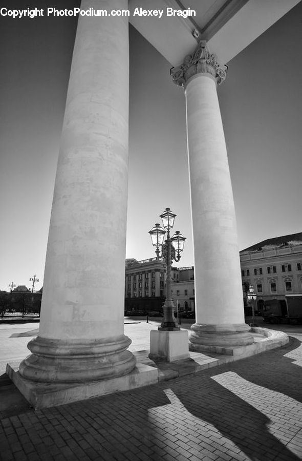 Column, Pillar, Molding, Building, Apartment Building, High Rise, Art