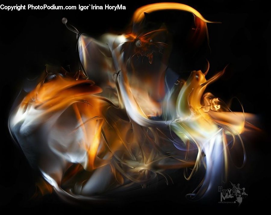 Fire, Flame, Fractal, Light, Art, Modern Art