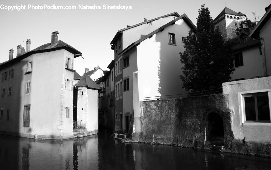 Building, Housing, Villa, Canal, Outdoors, River, Water