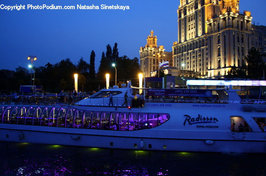 Cruise Ship, Ferry, Freighter, Ship, Tanker, Vessel, City