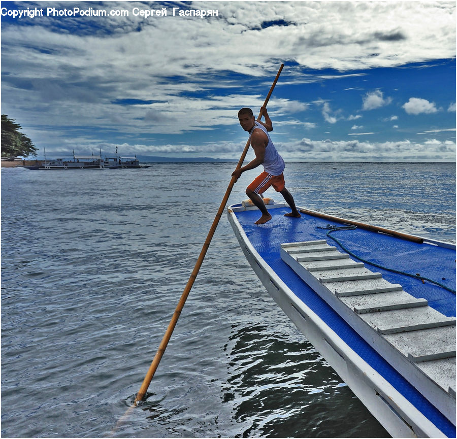 People, Person, Human, Paddle, Racket, Boat, Gondola