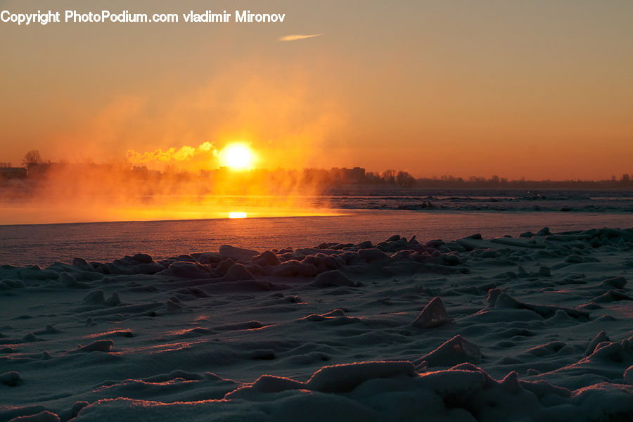 Dawn, Dusk, Sky, Sunrise, Sunset, Ocean, Outdoors