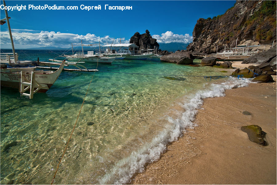 Beach, Coast, Outdoors, Sea, Water, Boat, Dinghy