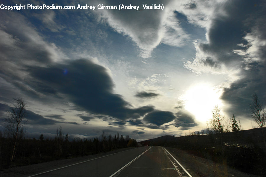 Road, Azure Sky, Cloud, Outdoors, Sky, Freeway, Highway