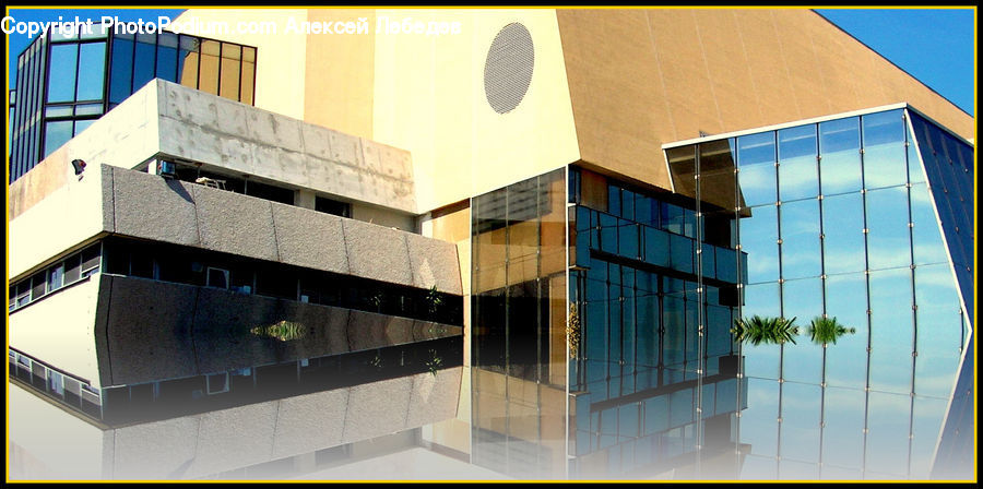 Building, Housing, Balcony, Collage, Poster, Architecture, Convention Center