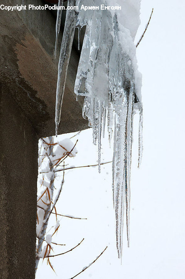 Ice, Icicle, Snow, Winter