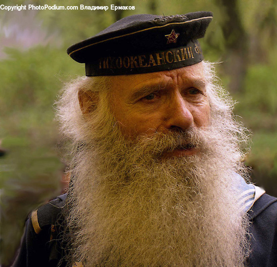 Beard, Hair, People, Person, Human, Cap, Hat