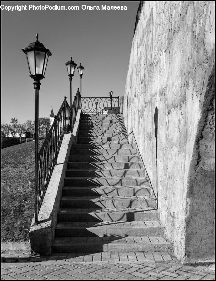 Dock, Pier, Landing, Banister, Handrail, Path, Trail