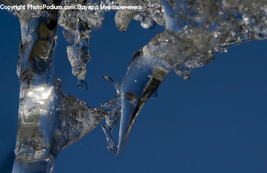 Ice, Icicle, Snow, Winter, Outdoors, Earth, Globe