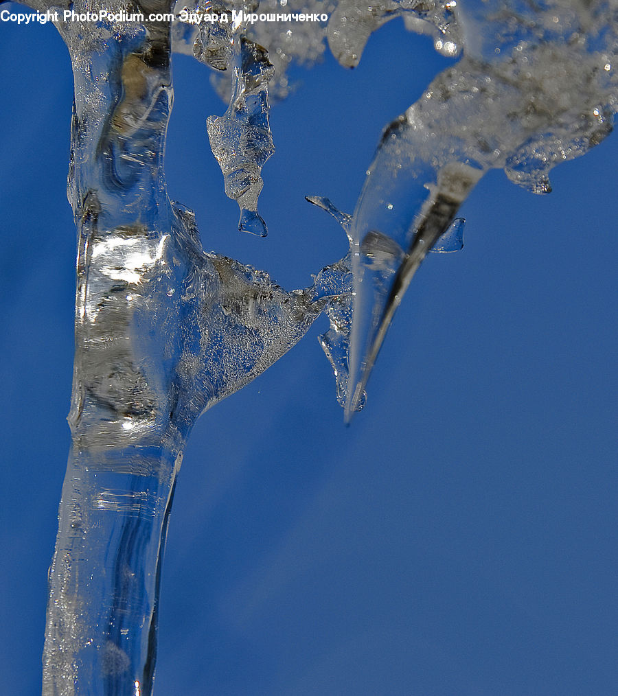 Ice, Icicle, Snow, Winter, Head, Portrait, Crystal