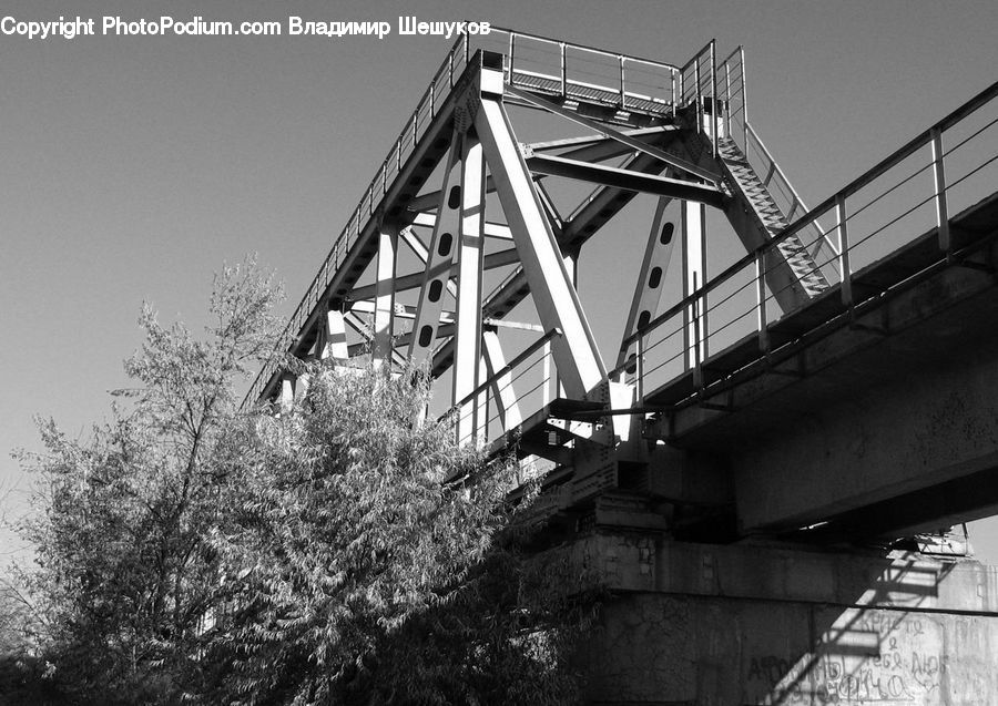 Bridge, City, Downtown, Urban, Building, Housing, Villa