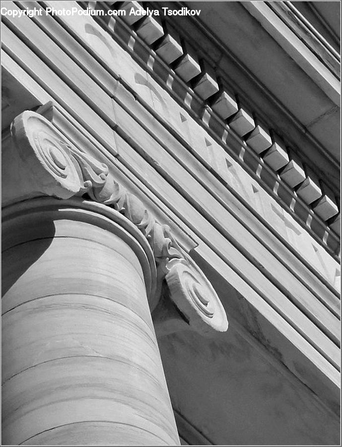 Column, Pillar, Architecture, City, Downtown, Urban