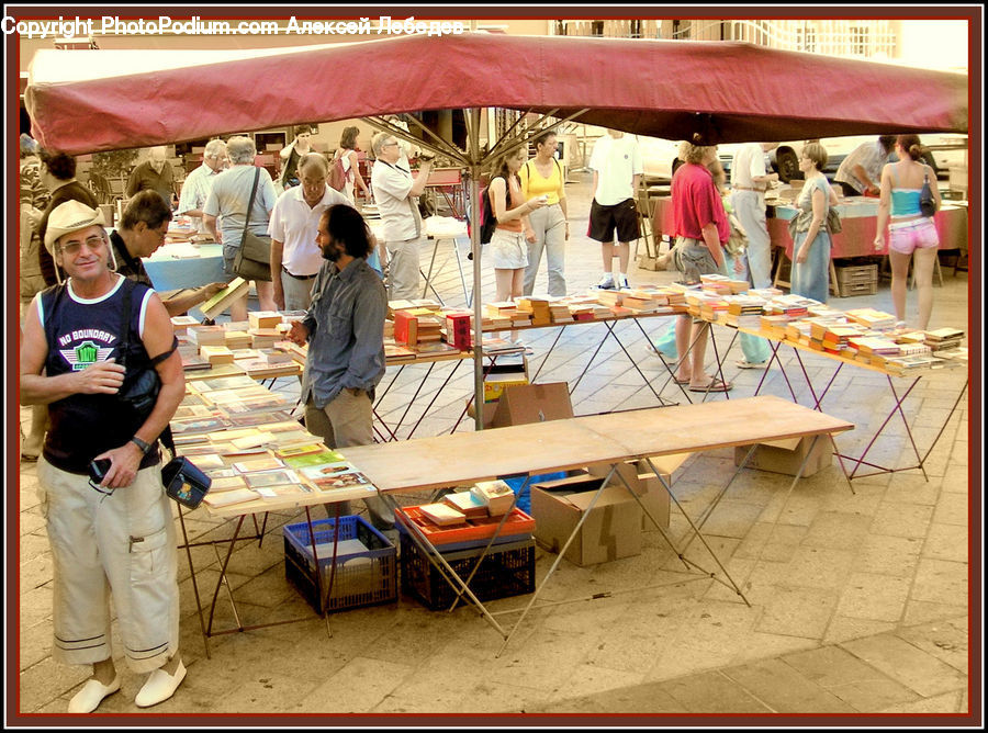 People, Person, Human, Umbrella, Bazaar, Market, Plywood