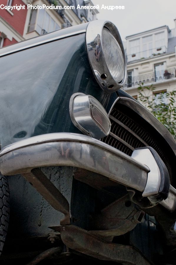 Gutter, Rust, Automobile, Car, Vehicle, Balcony, Apartment Building