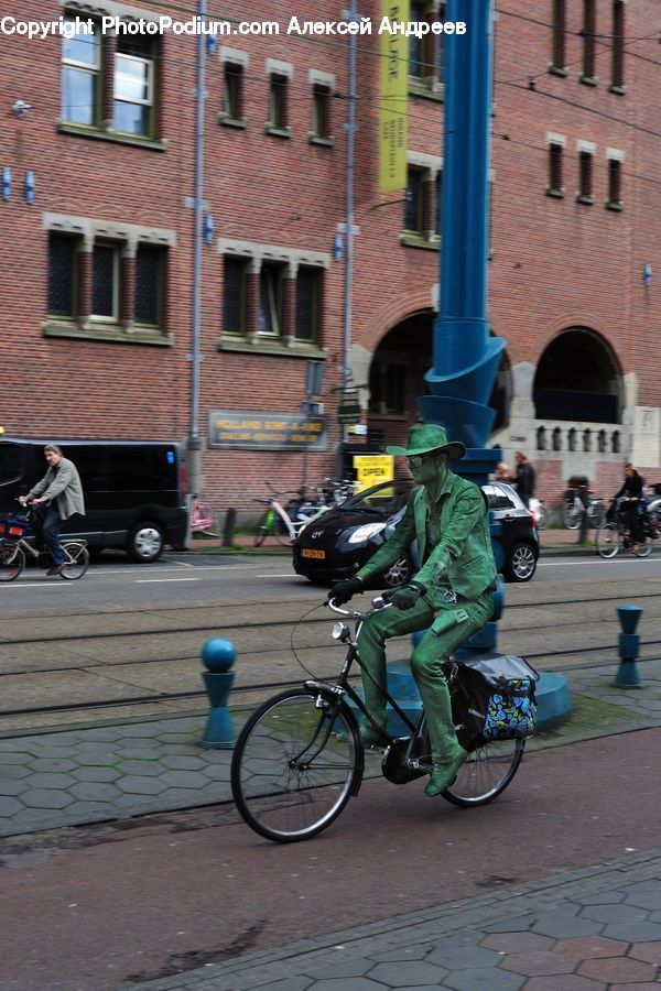 Bicycle, Bike, Vehicle, People, Person, Human, Motor