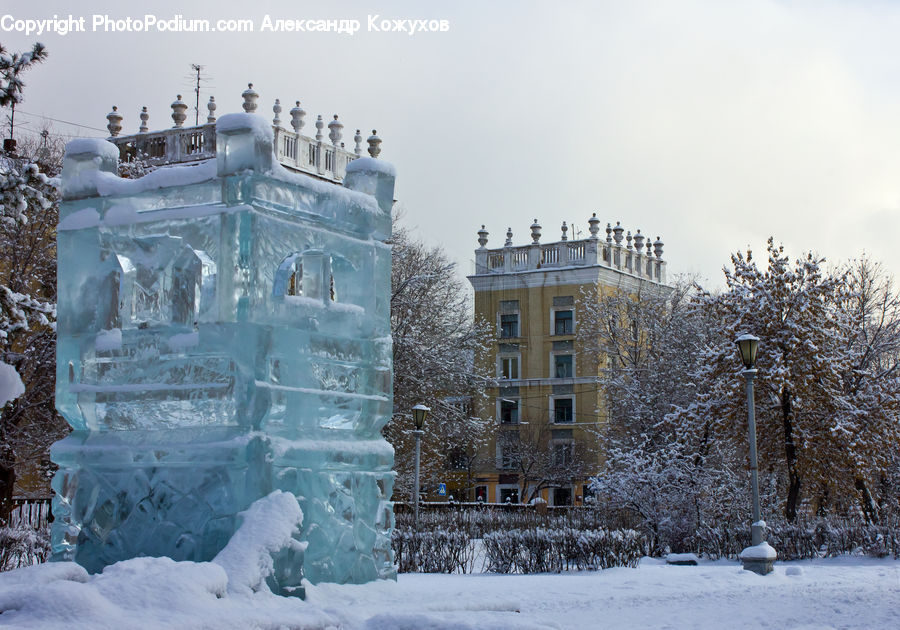 Ice, Outdoors, Snow, Architecture, Mansion, Arctic, Winter