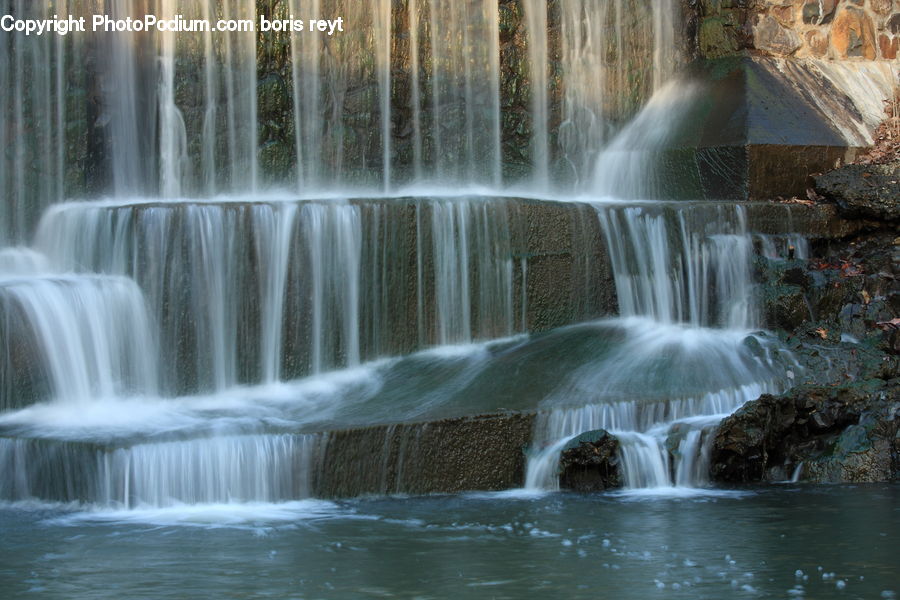 Outdoors, River, Water, Waterfall, Creek, Fountain, Forest