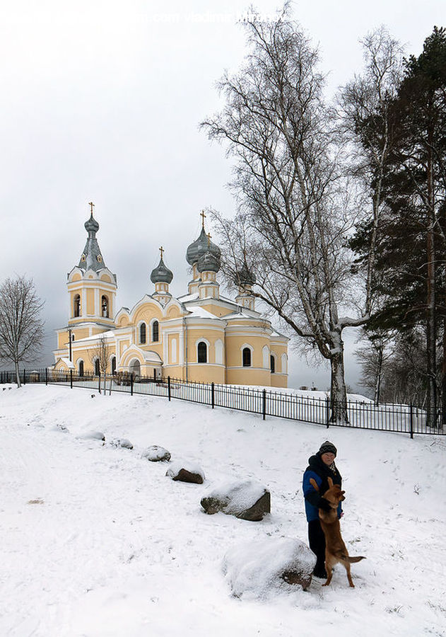 Architecture, Church, Worship, Housing, Monastery, Ice, Outdoors