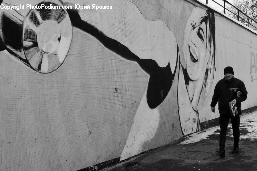 Human, People, Person, Art, Graffiti, Mural, Wall