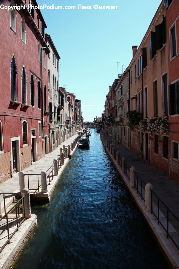 Plant, Potted Plant, Canal, Outdoors, River, Water, Alley