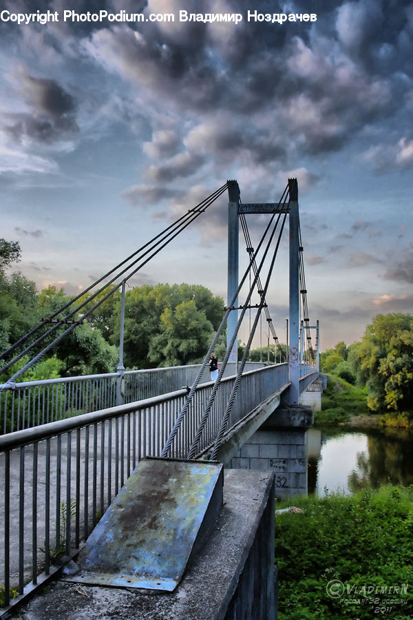Bridge, Suspension Bridge, Art, Sculpture, Statue, Architecture, Church
