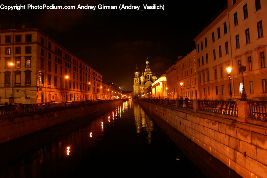 Canal, Outdoors, River, Water, City, Downtown, Metropolis