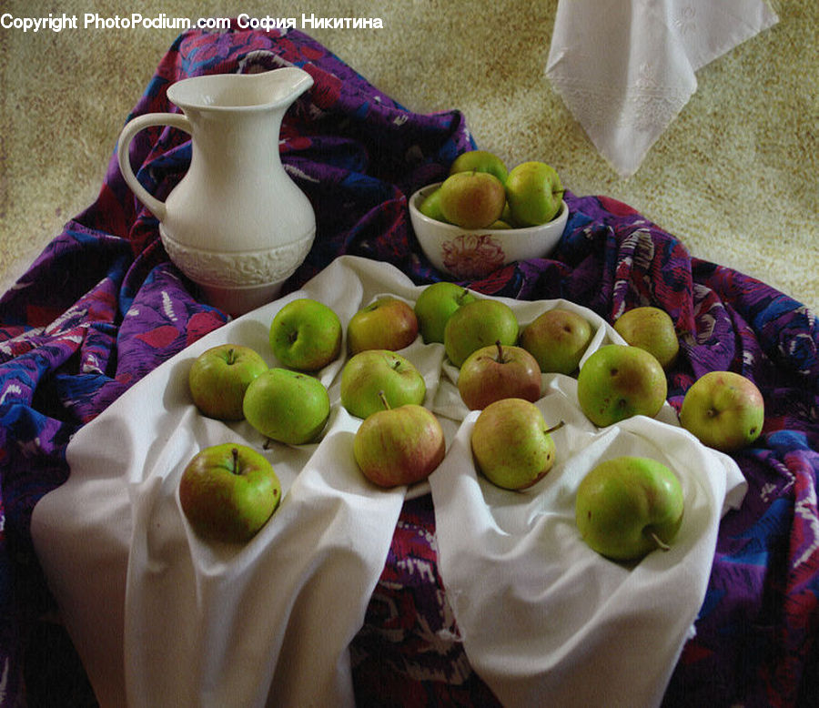 Apple, Fruit, Bowl, Kiwi, Candy, Confectionery, Sweets