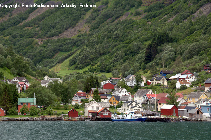 Waterfront, Harbor, Port, Barge, Boat, Tugboat, Vessel