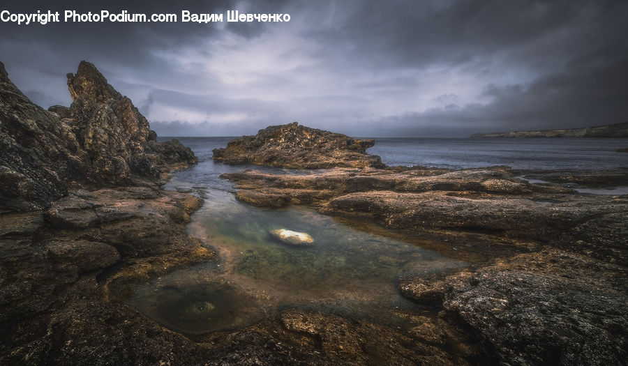 Coast, Outdoors, Sea, Water, Beach, Rock, Cove