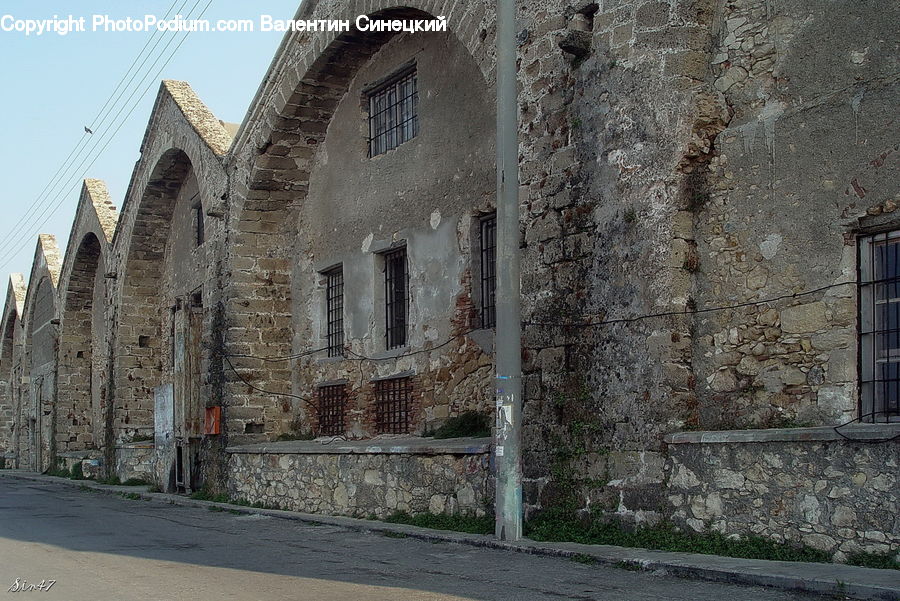 Building, Fence, Wall, Castle, Fort, Ruins, Architecture