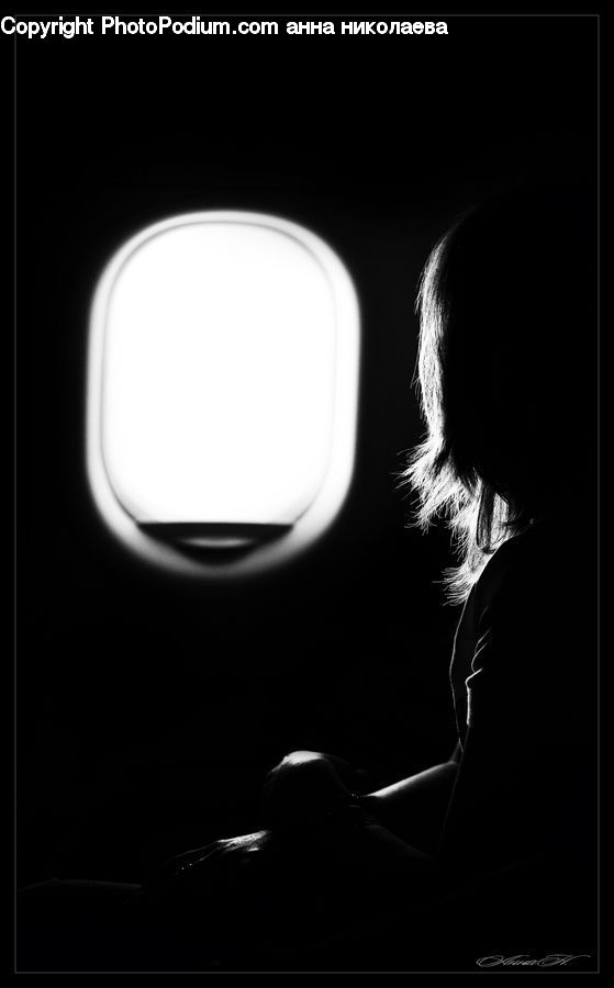 Silhouette, Tunnel, Person, Portrait, Selfie, LED, Lighting