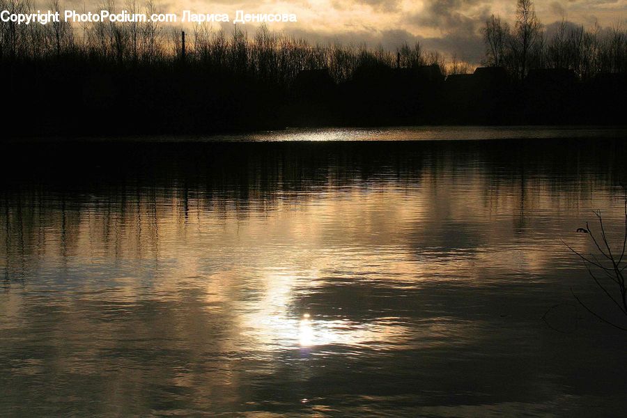 Dawn, Dusk, Sky, Sunrise, Sunset, Land, Marsh