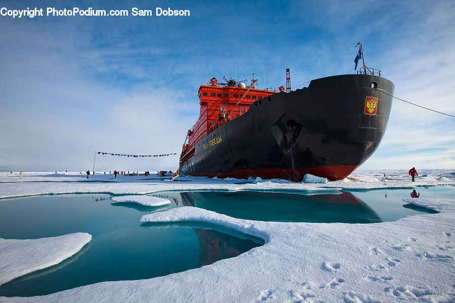 Icebreaker, Ship, Vessel, Ferry, Freighter, Tanker, Arctic