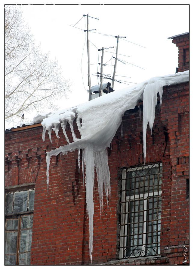 Ice, Icicle, Snow, Winter, Brick