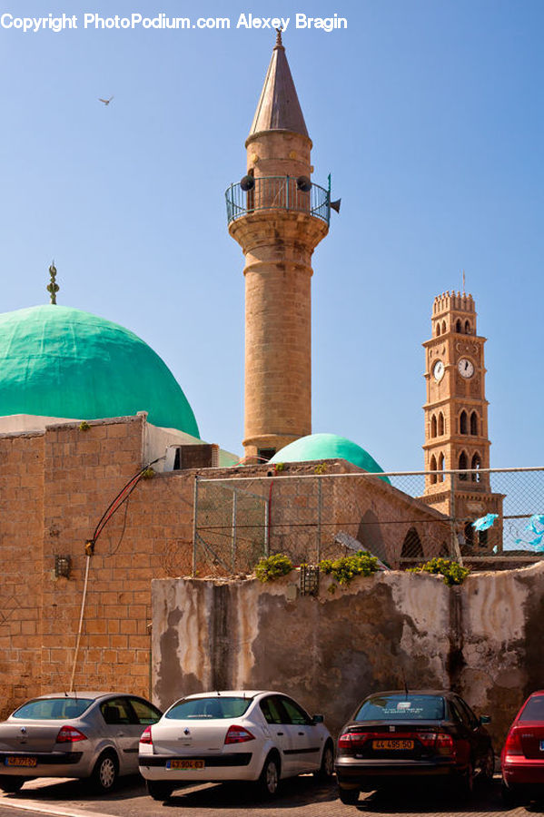 Architecture, Dome, Mosque, Worship, Automobile, Car, Vehicle