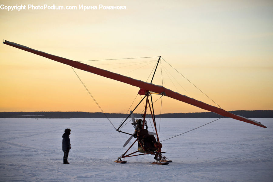 Adventure, Flight, Gliding, Leisure Activities, Boat, Dinghy, Beach