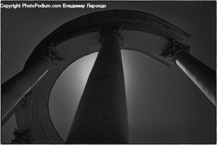 Column, Pillar, Arch, Lighting