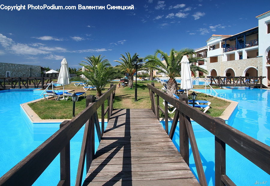 Boardwalk, Deck, Path, Sidewalk, Walkway, Hotel, Resort